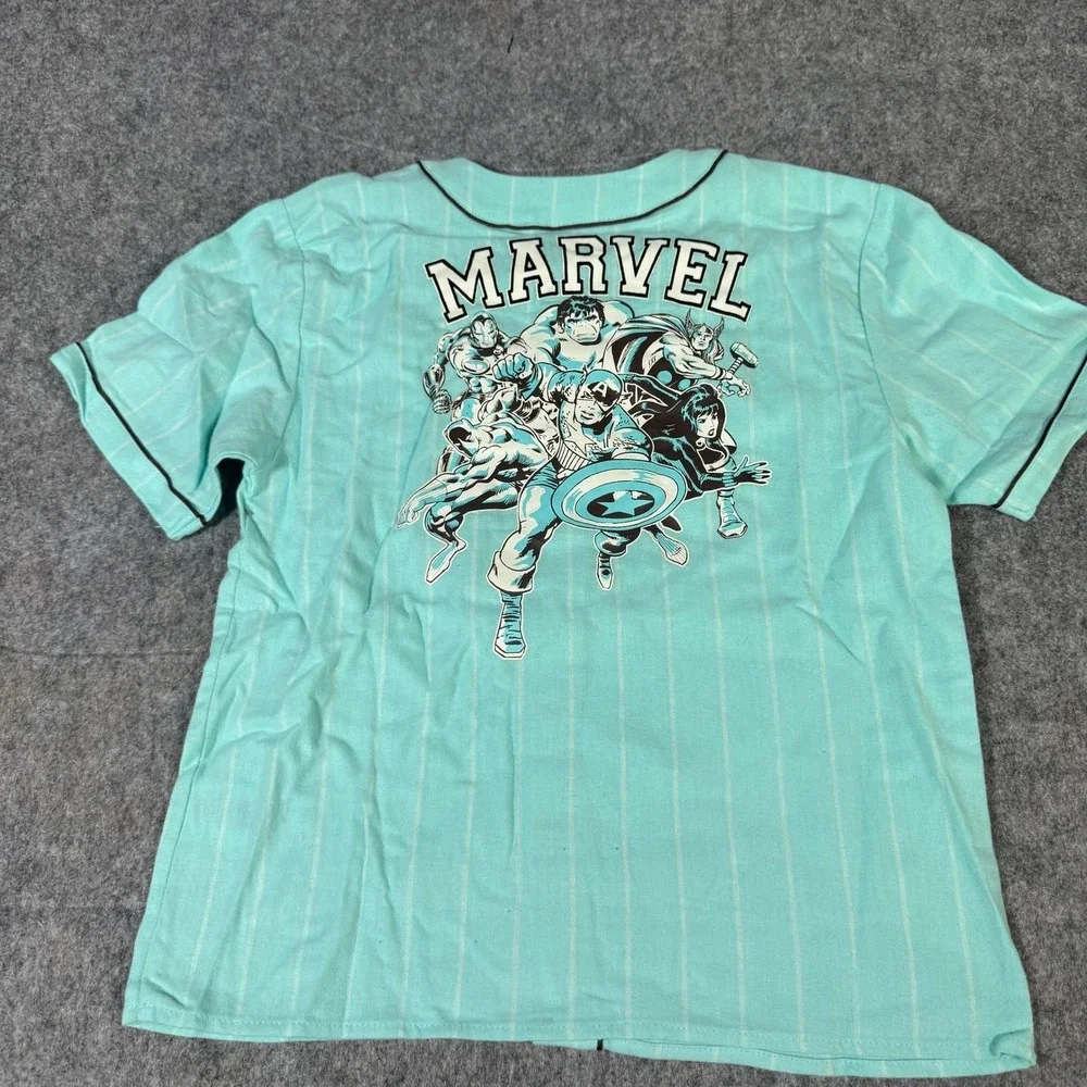Marvel Avengers Kids 3-Piece Set Baseball Jersey T-Shirt Mesh Shorts Size 6